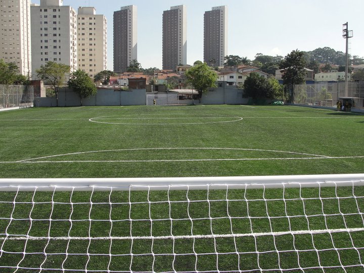 Inauguração do novo gramado do campo do Anhanguera (foto: Reprodução / Facebook)